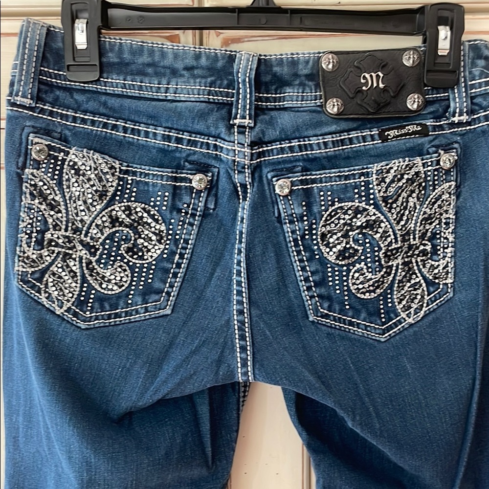 Miss Me Easy Skinny Jeans with Embellished Back
